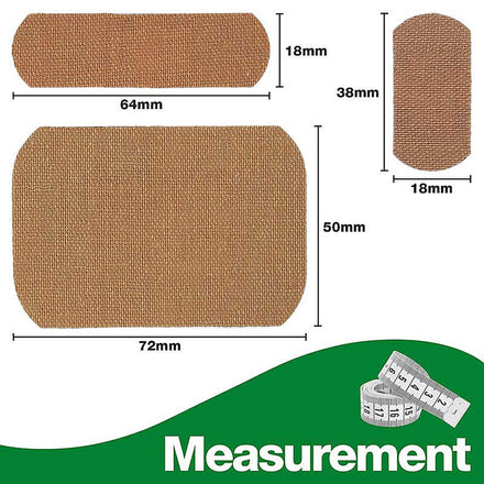 HP Heavy Duty Fabric Plasters Assorted (100 Pack)