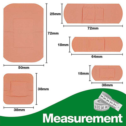 HP Washproof Plasters Assorted (100 Pack)