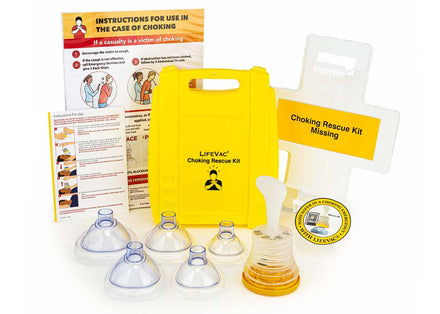 Contents of anti-choking rescue kit