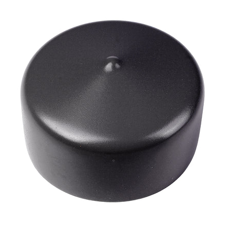 Round External End Cap for Sign Posts - Post Cap - Black
