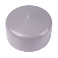 Round External End Cap for Sign Posts - Post Cap - Grey
