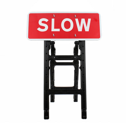 SLOW Quick Fit Sign 1050x450mm 3mm Plastic RA1 (Face Only)
