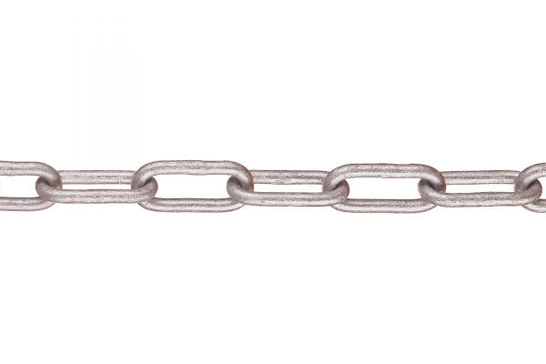 SM-STEEL Galvanised Barrier Chain | Choice of Thickness & Length