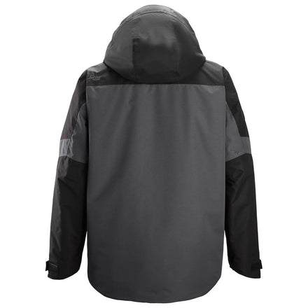 Snickers Workwear 1104 AllroundWork Waterproof Insulated Jacket | Grey/Black