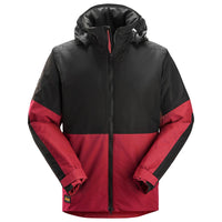 Snickers Workwear 1104 AllroundWork Waterproof Insulated Jacket | Red/Black