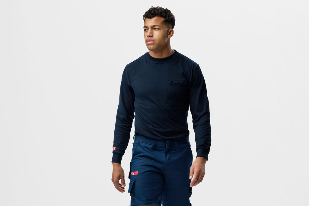 Snickers 2460 ProtecWork, Long Sleeve T-Shirt - Navy