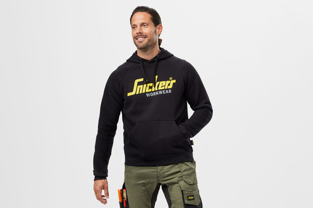 Snickers 2899 Classic Logo Hoodie - Black