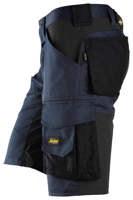Snickers Allroundwork 6153 Stretch Loose Fit Work Shorts Navy / Black