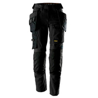 Snickers 6217 Allroundwork Womens Stretch Trousers Detachable Holster Pockets Black Black Main