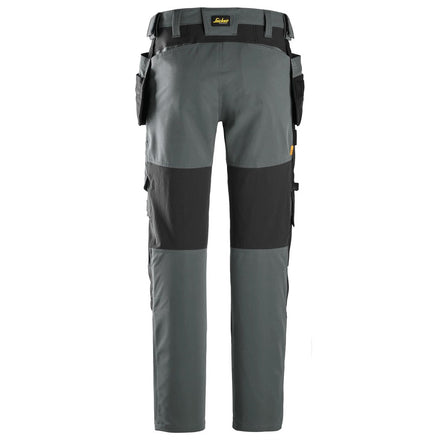 Snickers Workwear 6218 AllroundWork Stretch Trousers Holster Pockets | Grey/Black