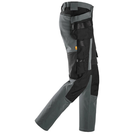 Snickers Workwear 6218 AllroundWork Stretch Trousers Holster Pockets | Grey/Black