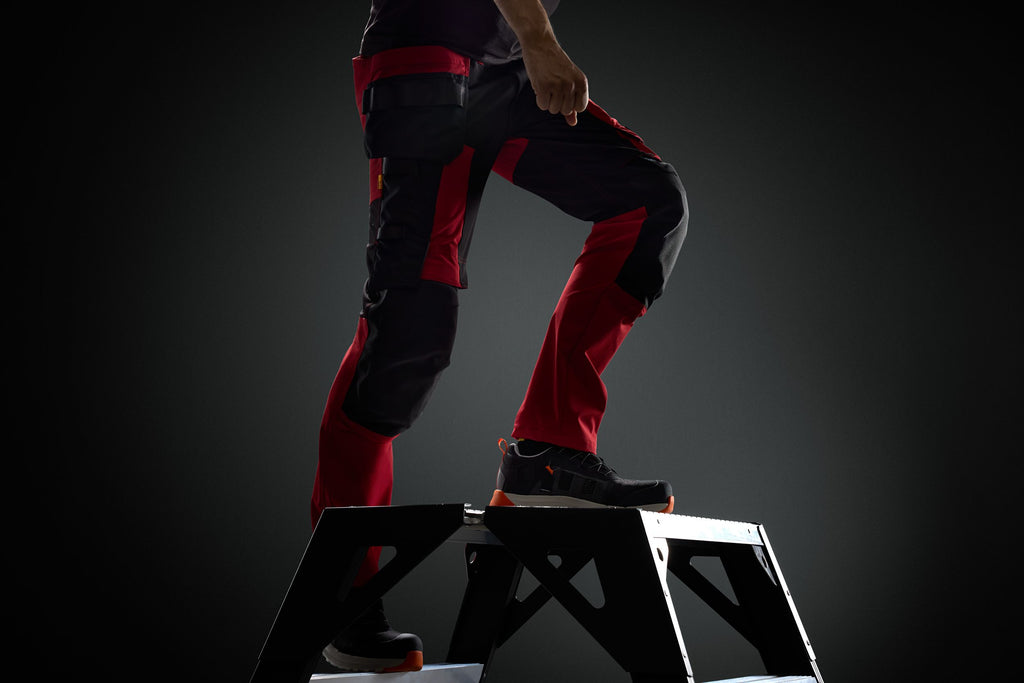 Snickers Workwear 6218 AllroundWork, Stretch Trousers Holster Pockets - Chili Red/Black