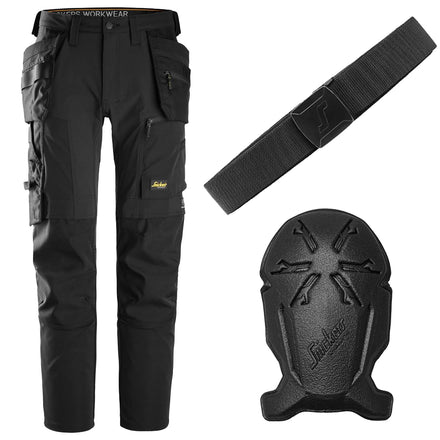 Snickers Bundle: 6218 AllRoundWork Trousers + FREE 9122 Kneepads + FREE 9020 Belt