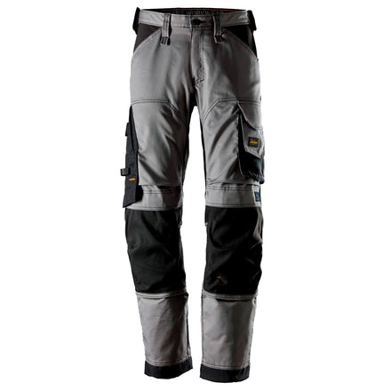 Snickers 6351 Allroundwork Stretch Loose Fit Work Trousers Grey Black Main