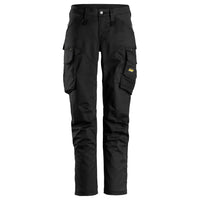 Snickers 6703 Allroundwork Womens Stretch Trousers Without Knee Pockets Black Black Main