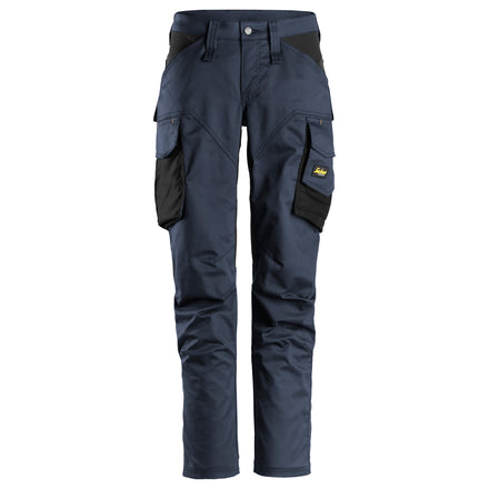 Snickers 6703 Allroundwork Womens Stretch Trousers Without Knee Pockets Navy Black Main