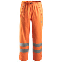 Snickers 8243 Highvis Class 2 Pu Rain Trousers Hi Vis Orange Main