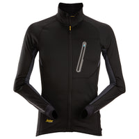 Snickers 9448 LiteWork, Full Zip Midlayer - Black/Black