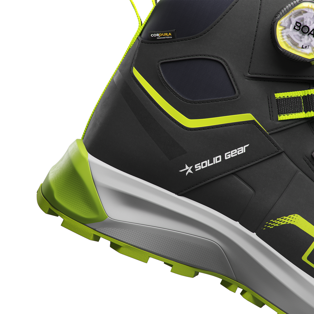 Solid Gear Sonar Mid Green S3S SR HRO FO ESD Safety Boot SG80205 by Snickers