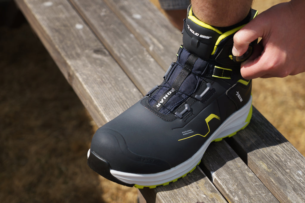 Solid Gear Sonar Mid Green S3S SR HRO FO ESD Safety Boot SG80205 by Snickers