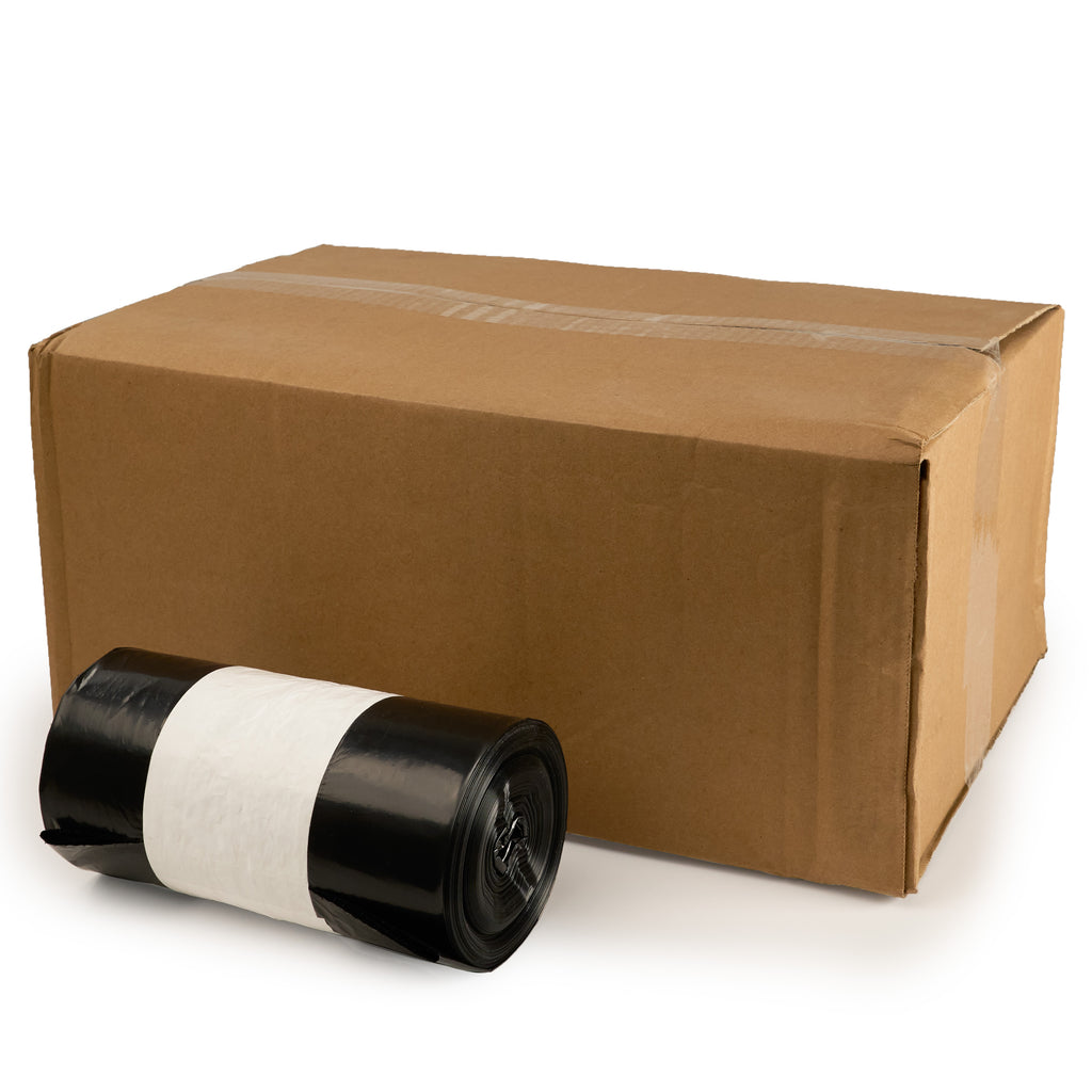 Commercial Grade Medium Duty 70 Litre Black Bin Bags - 40 Gauge - 25 Bag Roll