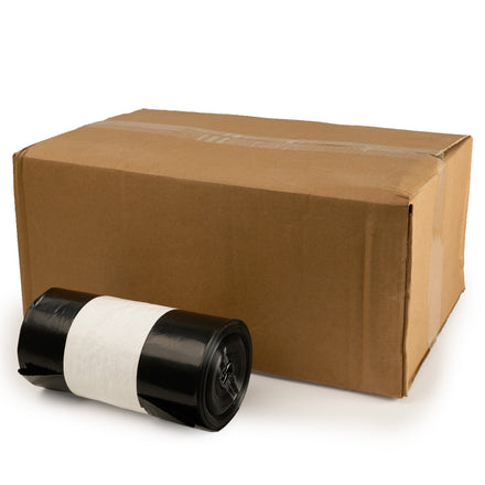 Commercial Grade Medium Duty 70 Litre Black Bin Bags - 40 Gauge - 25 Bag Roll