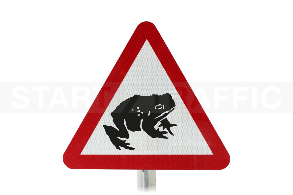 Migratory Toad Crossing Post Mounted Sign - Dia 551.1 R2/RA2 (Face Only)