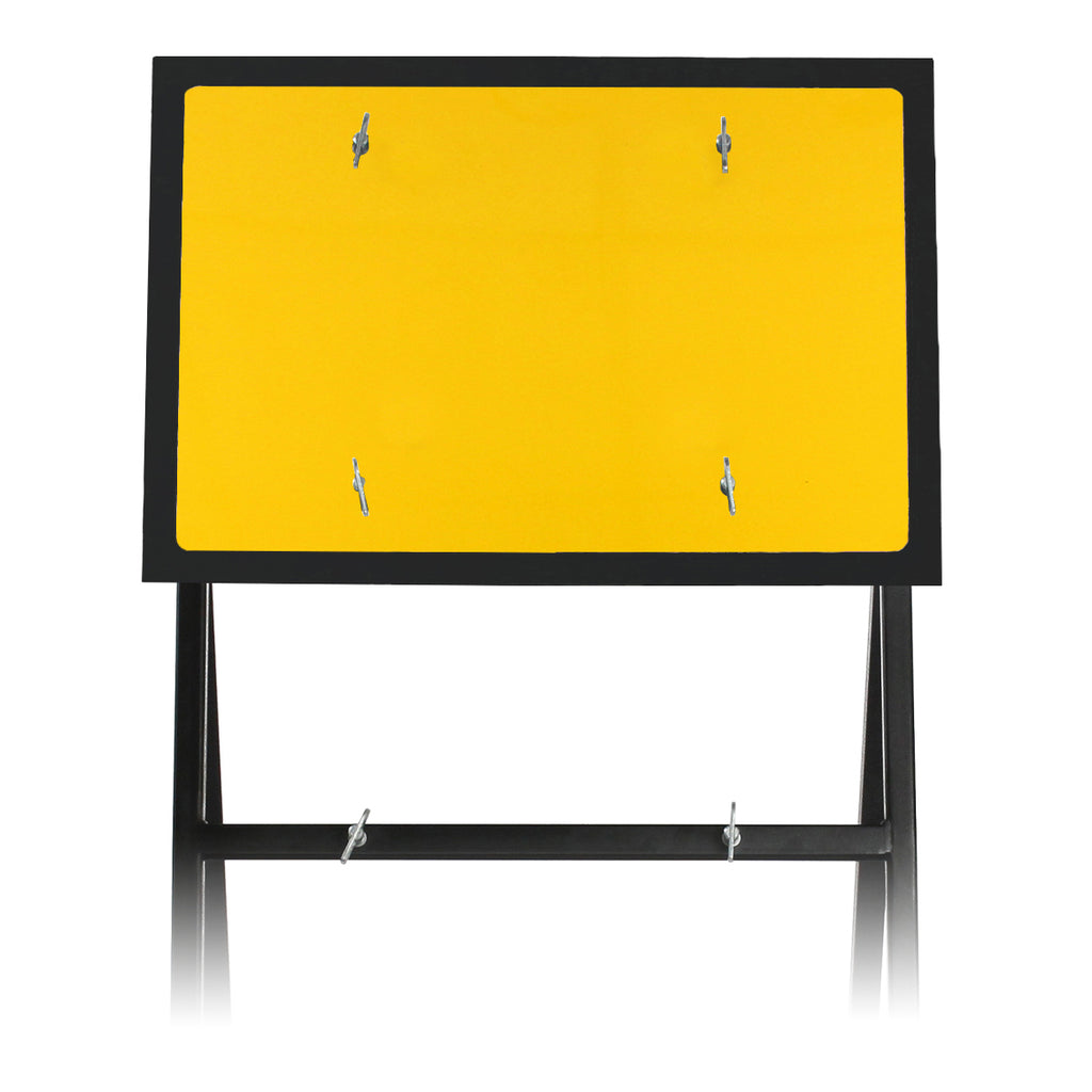 600x450mm Blank Quick Fit Sign Plastic RA1 - Yellow & Black