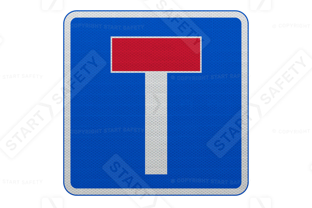 No Through Road For Vehicular Traffic Sign Post Mounted - Diagram 816 R2/RA2 (Face Only)