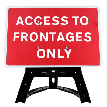 Access To Frontages Only Sign QuickFit EnduraSign | 1050x750mm