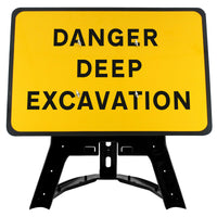 Danger Deep Excavation Sign QuickFit EnduraSign | 1050x750mm