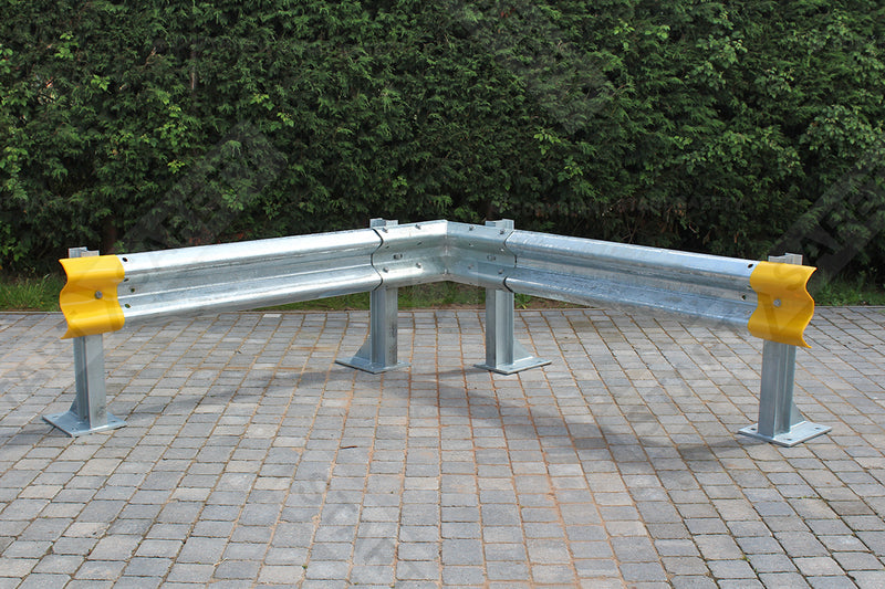 Internal Rigid Armco Corner Kit With Yellow Ends