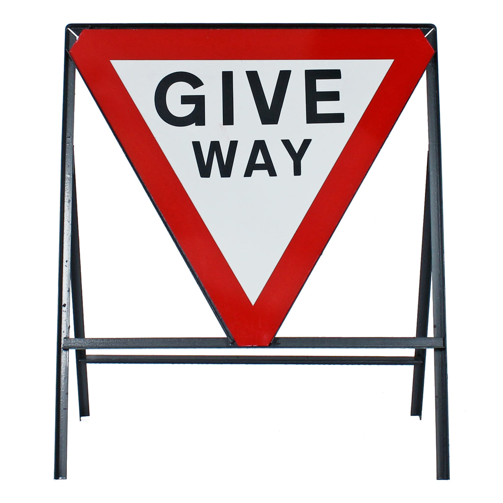 750mm Triangular Inverted - Metal Road Sign Frame