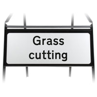 Grass Cutting Supplementary Plate - Metal Sign