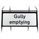 Gully Emptying Supplementary Plate - Metal Sign