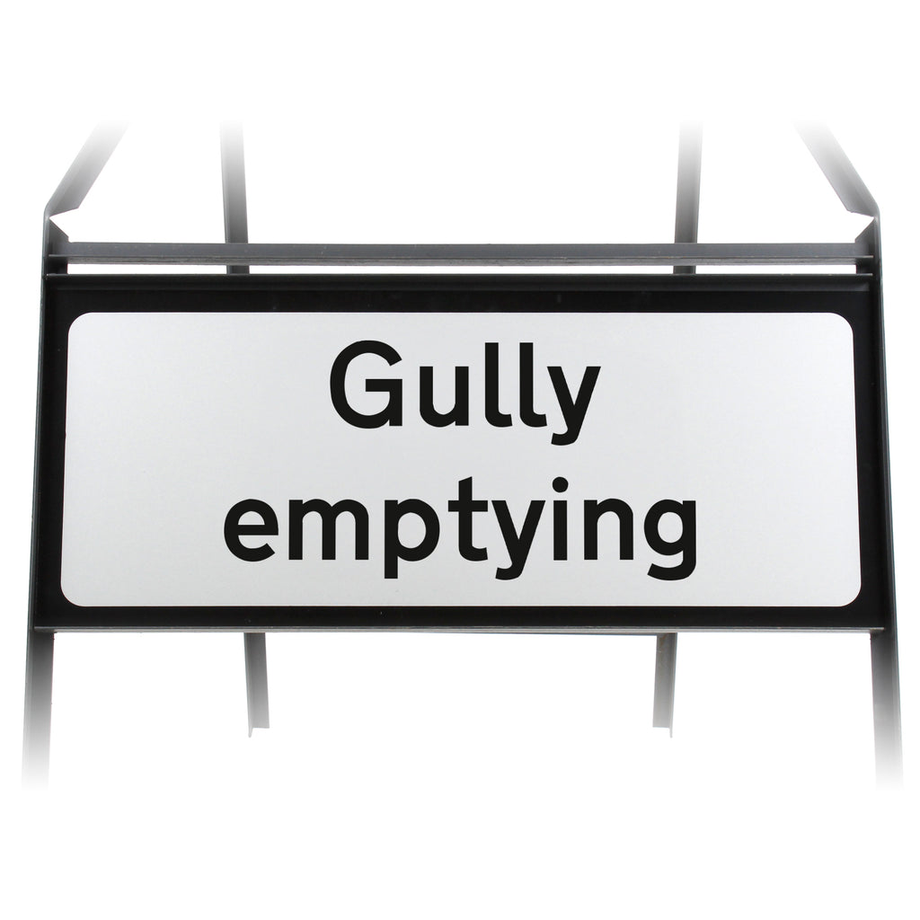 Gully Emptying Supplementary Plate - Metal Sign