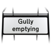Gully Emptying Supplementary Plate - Metal Sign