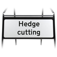 Hedge Cutting Supplementary Plate - Metal Sign