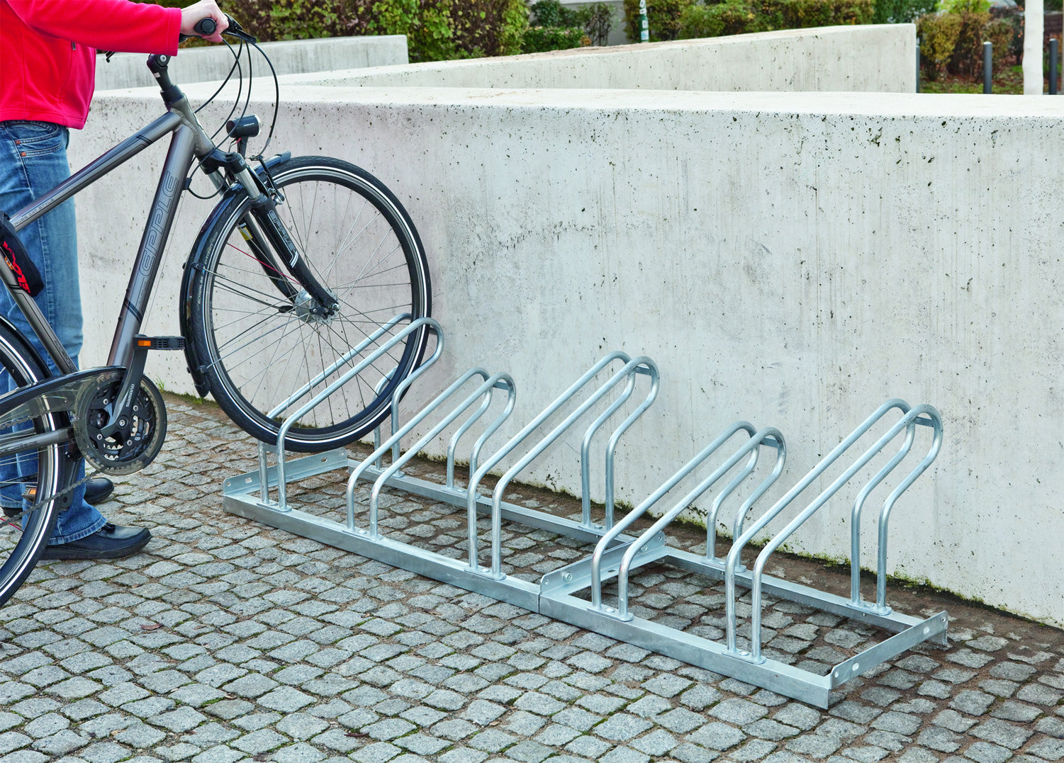Lo-Hoop Single Direction Bike Rack Hot Dip Galvanised