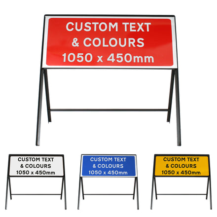 Custom 1050x450mm Sign Face - Metal Road Sign - Face Only