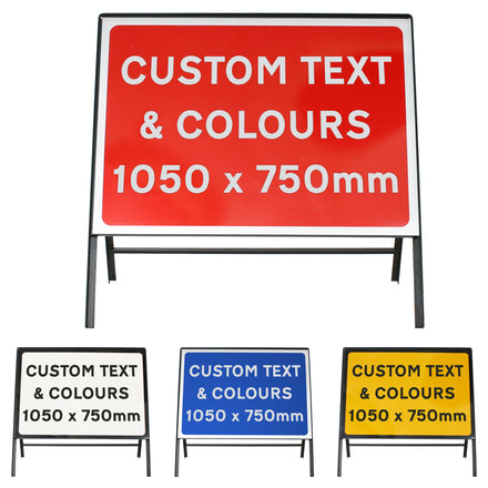 Custom 1050x750mm Sign Face - Metal Road Sign - Face Only