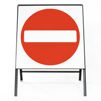 No Entry Sign - Zintec Metal Sign Dia 616 Face | 750x750mm