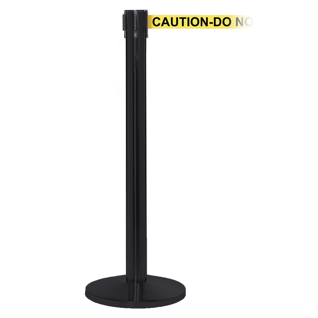 QueuePro 300 4.9m x 50mm Belt Barrier System (Black / Caution Do Not Enter | Yel-Blk)