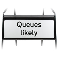 Queues Likely Supplementary Plate - Metal Sign