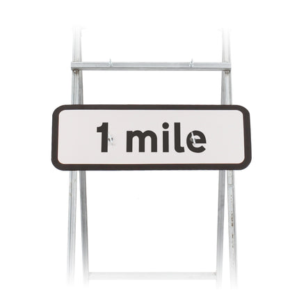 1 Mile Sign Quick Fit (face only) | Dia. 572 | Colour Choice| 725x275mm