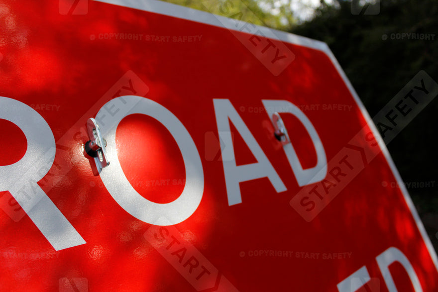 Men At Work Sign on QuickFit EnduraSign