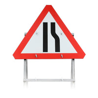 Road Narrows Right Quick Fit Sign Face Dia. 517R (face only) | 750mm