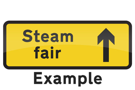 Custom 1050x450mm Sign Face - Metal Road Sign - Face Only