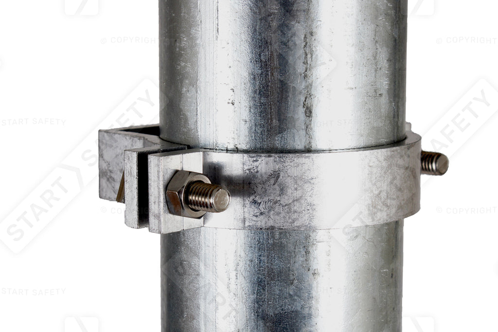 76mm Aluminium Offset Clamps (Uniclamps) For Signage