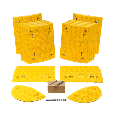Value Speed Bump Kit (Complete With Fixings & Drill Bit) Painted